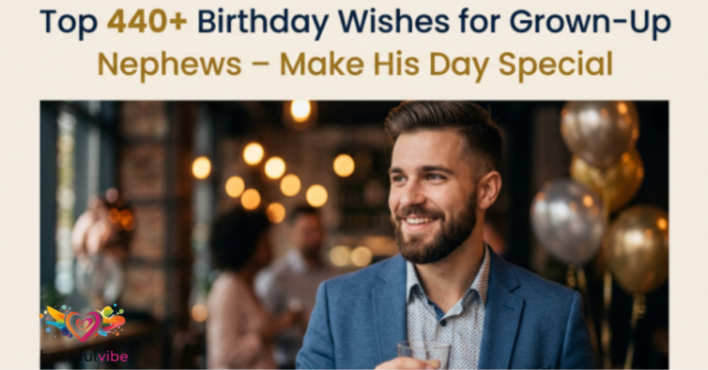Top 440+ Birthday Wishes for Grown-Up Nephews – Make His Day Special
