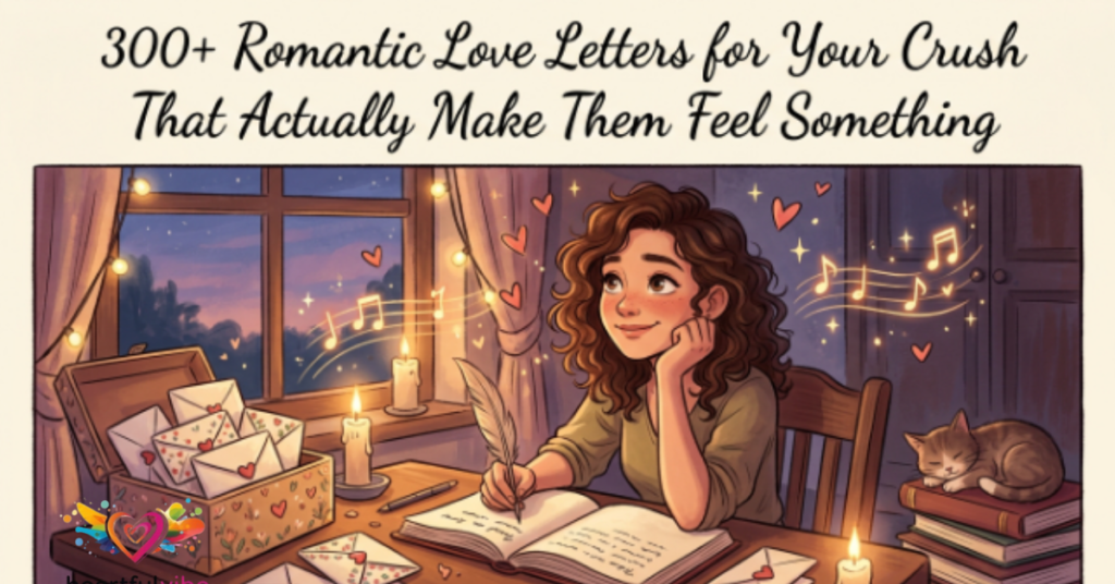 300+ Romantic Love Letters for Your Crush That Actually Make Them Feel Something