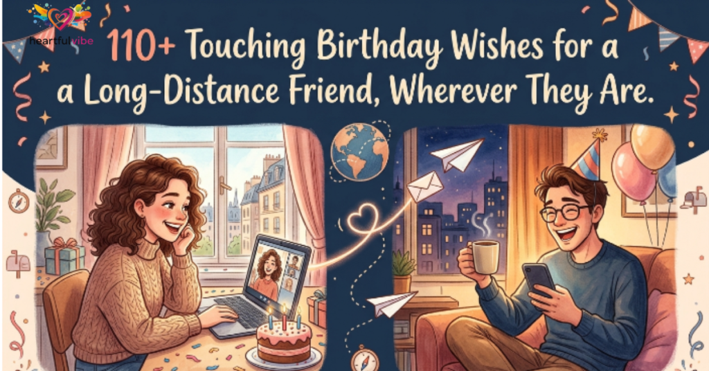 110+ Touching Birthday Wishes for a Long-Distance Friend, Wherever They Are