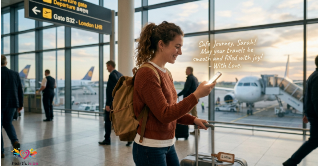 Safe Journey Wishes for a Female Friend