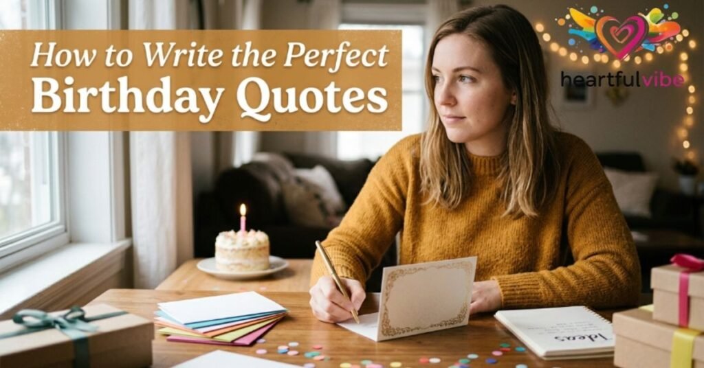 How to Write the Perfect Birthday Quotes