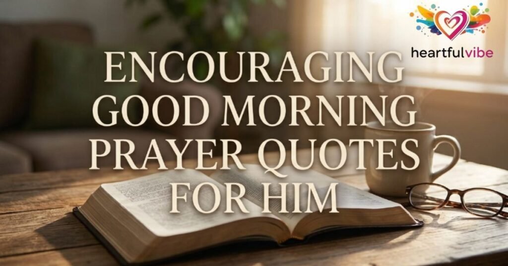 Encouraging Good Morning Prayer Quotes for Him