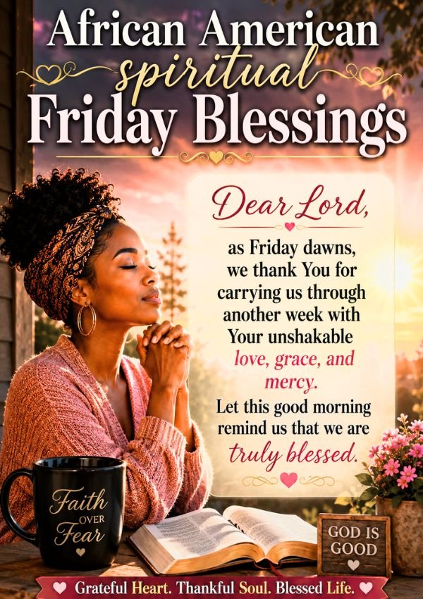 Prayerful African American Spiritual Friday Blessings
