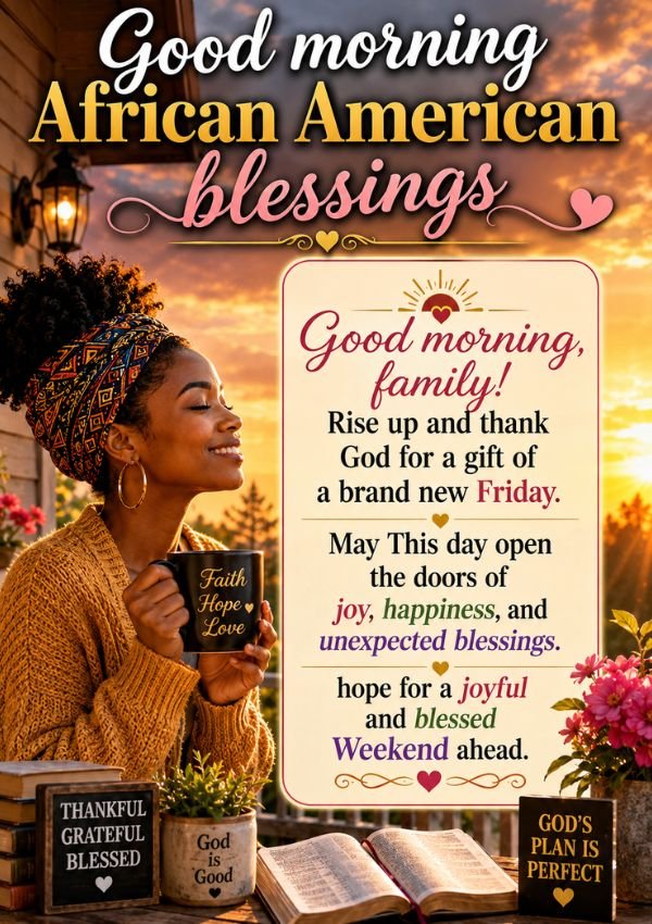 Good morning African American Friday blessings