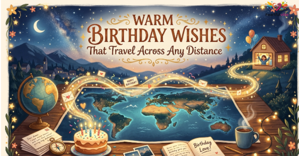 Warm Birthday Wishes That Travel Across Any Distance